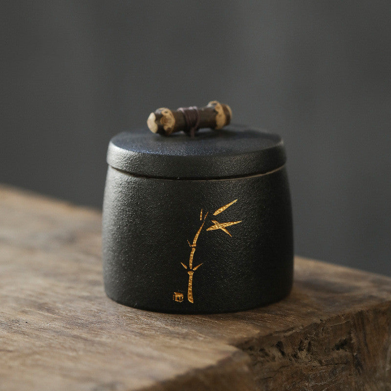 Ceramic Tea Caddy Pu'er Tea Sealed Jar Portable And Portable