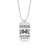 Stainless Steel Military Necklace Laser Engraving