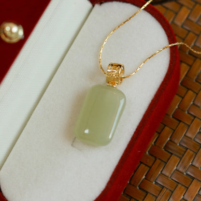 Fashion Personality Hetian Jade Necklace Female