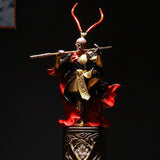 Wukong Ceramic Ornament – Vibrant Red Underglaze Art for Home