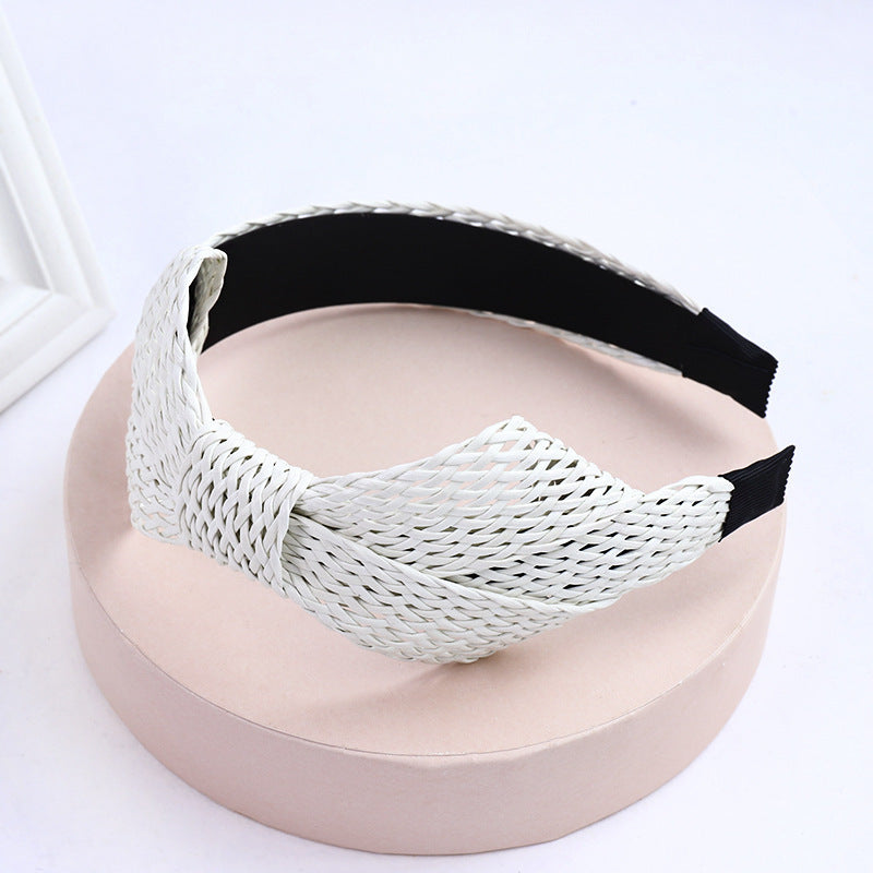 Grass Braided Hair Band Wild Hairpin Fashion Bow Head Band