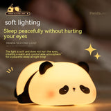 Children's Bedroom Decoration Cartoon Panda Silicone Night Lights-8