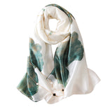 Spring and autumn summer new style lotus silk scarf women