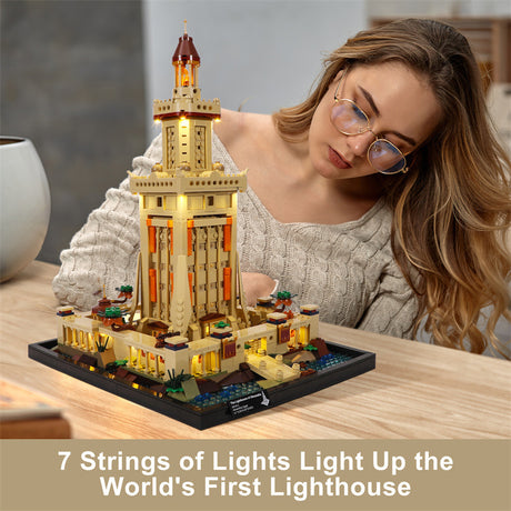 Baustein Alexandria Lighthouse LED Lighting Building Puzzle Toy