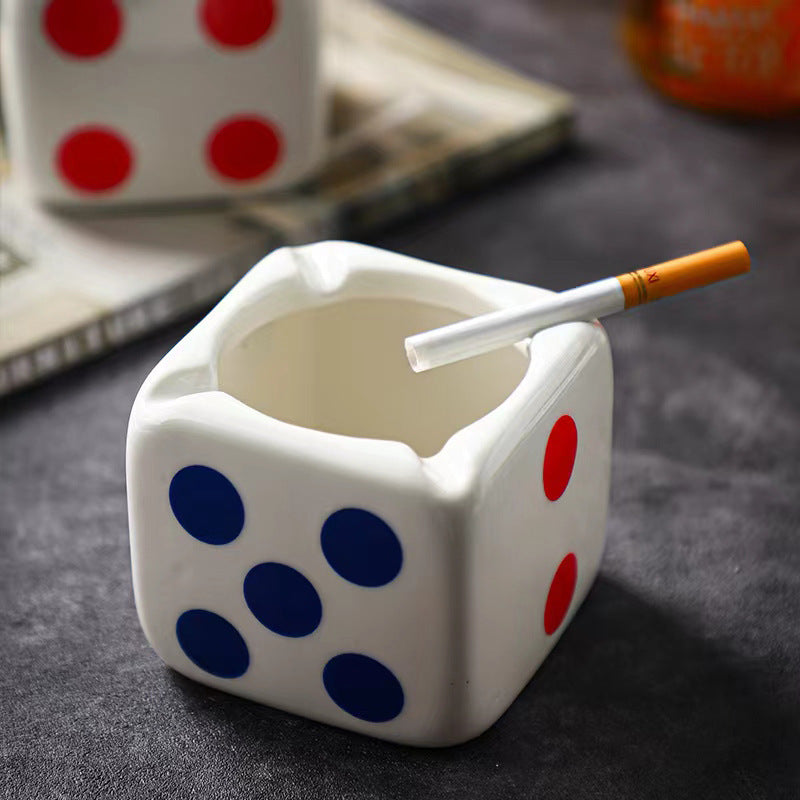 Chinese Dice Ashtray Cute Creativity