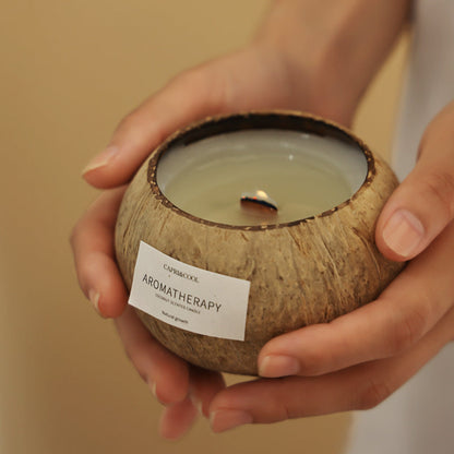 Simulated Coconut Scented Candle Bedroom Ambiance Ornament Gift-3