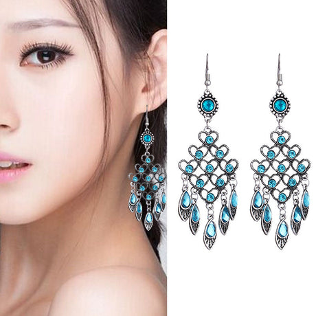 Chinese style multi-layer elegant earrings