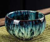Kiln Change Tea Cup Ceramic Tea Cup Master Cup Jianzhan Zen Cup Household Tea Set Cup Personal Cup
