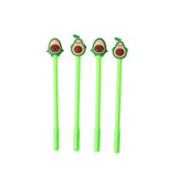 Gelstift für Studenten, kreativ, Cartoon-Ausdruck, Avocado, Schwarz, 0,5 mm
