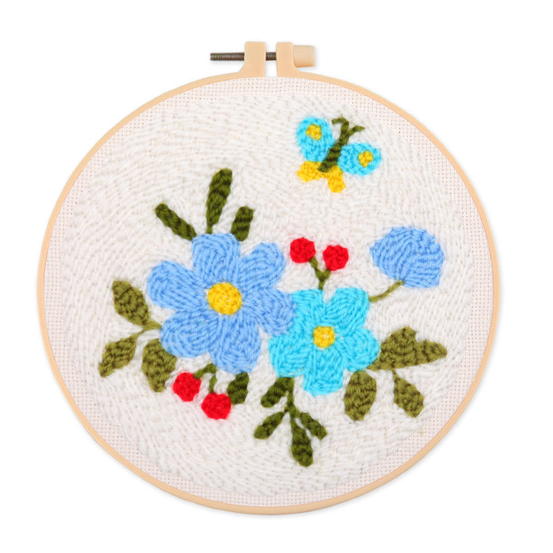 Simple Cartoon Flower Handmade Embroidery Material Kit-6