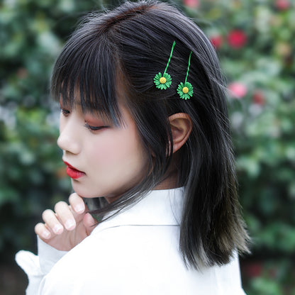 Sweet And Cute Little Daisy Hairpin Elegant And Simple