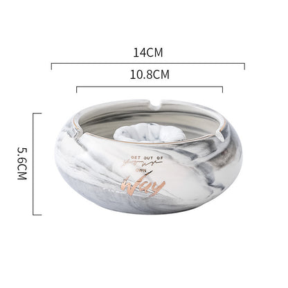 Personality Trend Ceramic Ashtray Creative Home