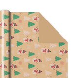 Christmas Gift Packaging Kraft Paper Vintage Gift Wrap