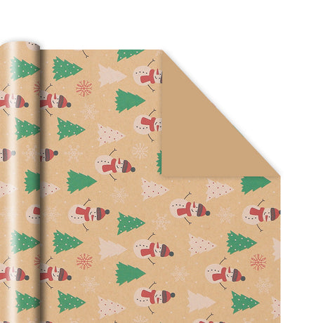Christmas Gift Packaging Kraft Paper Vintage Gift Wrap