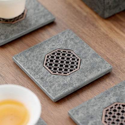 Kung Fu Saucer Insulated Tea Coasters