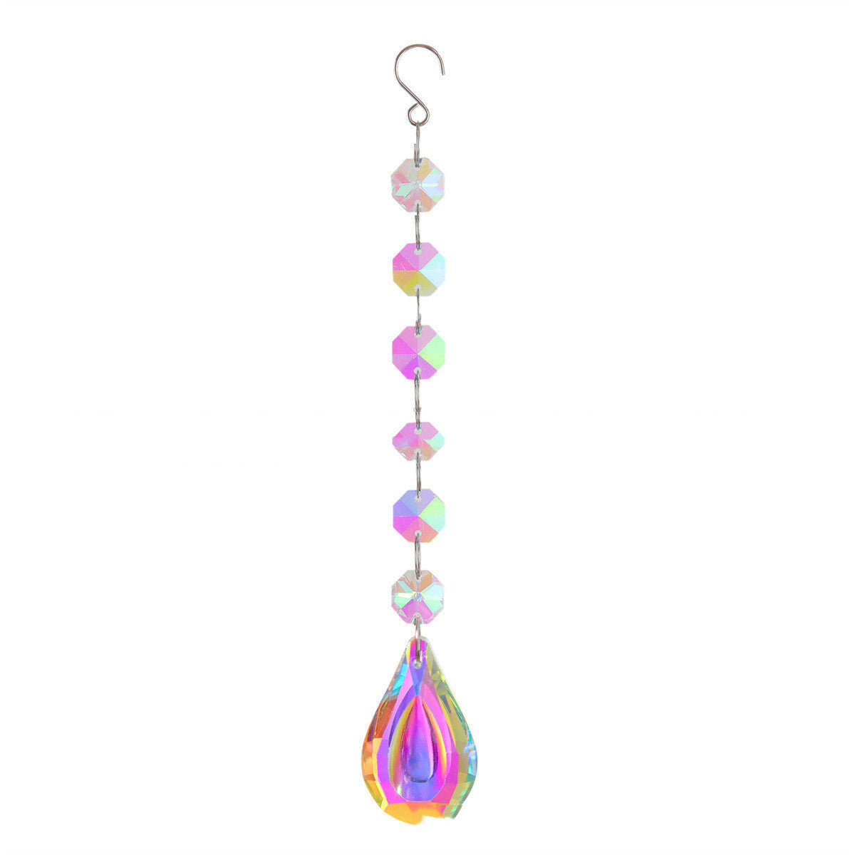 Artificial Crystal Octagon Bead Pendant