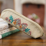 Retro Lu Embroidery Non Finished Products Hand Embroidery Pencil Case-8