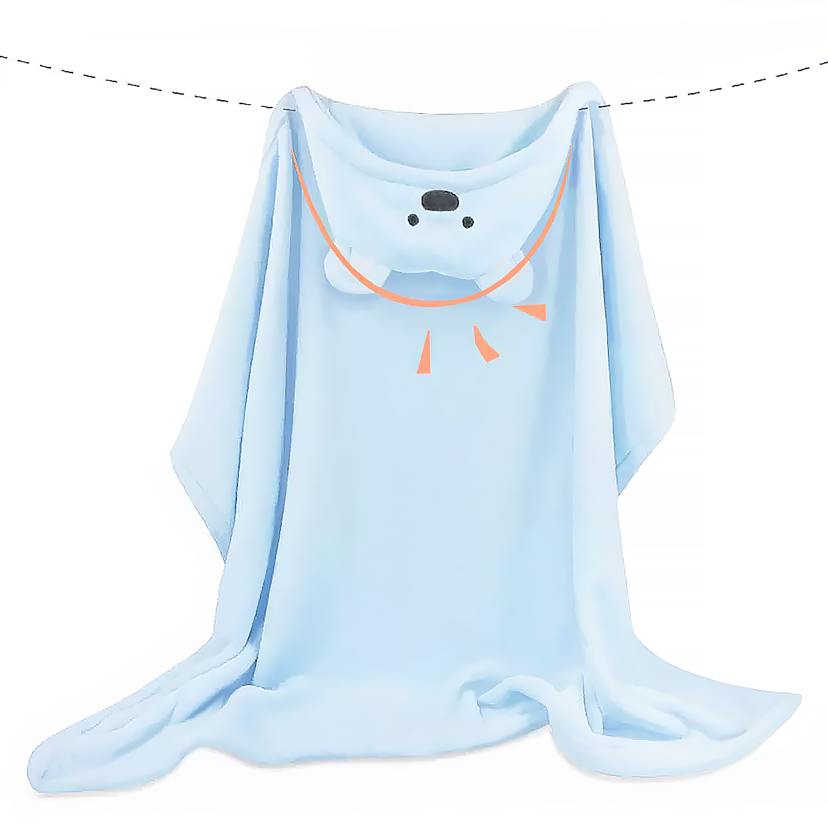 Coral Fleece Baby Blanket Hooded Newborn Wrap-4