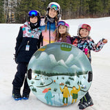 Outdoor Skiing Creative Printed PVC Winter Thick Ski Ring