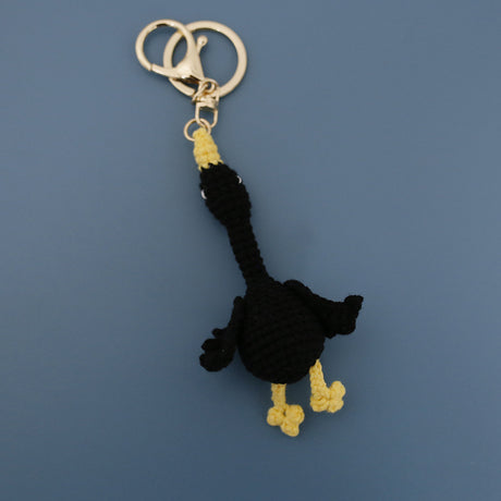 Wool Woven Swan Pendant Hand-crocheted Keychain Creative Handicraft