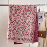 Autumn and Winter Floral Elegant Socialite Style Printed Artificial Cashmere Scarf