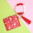 Christmas Card Holder Silicone Wrist Bracelet Keychain-2