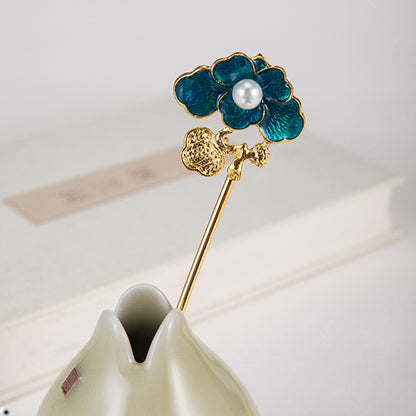 Antique Hairpin Hanfu Accessories Burning Blue Retro Hairpin