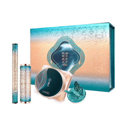 Linlang Pearl Jade Lipstick Air Cushion Cosmetics Set Gift Box-4