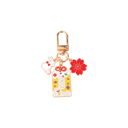 Big Lucky Prayer Rectangular Brand Key Chain