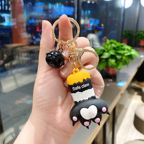 Cute Cat Claw Three-dimensional Pendant Keychain-3