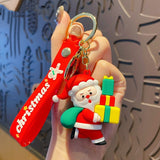 Christmas Exclusive Cartoon Doll Ring Buckle Resin Keychain-2