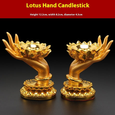 Harz klassische Ornamente Märchen Elefant Buddha Anbetung Kerzenkörper