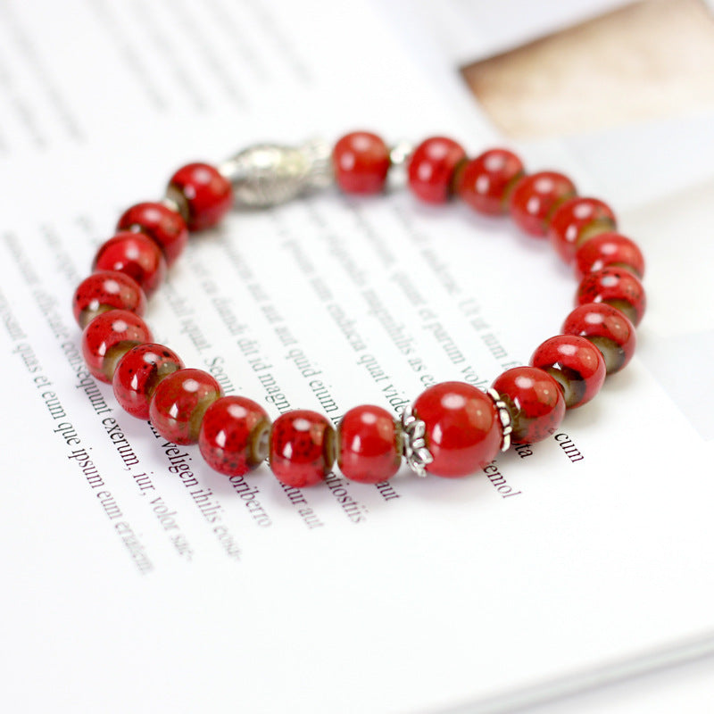 High Temperature Ceramic Bead Bracelet, Bracelet, Jewelry