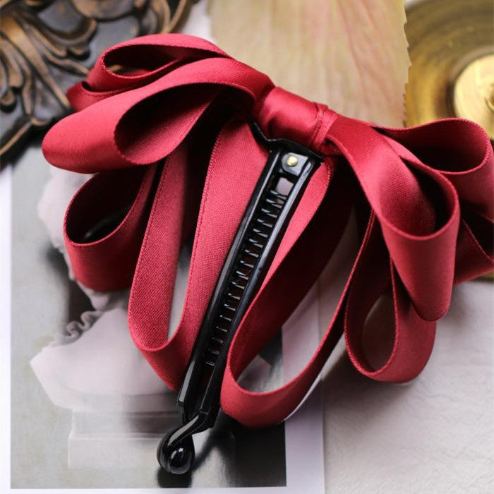 Three-dimensional Ribbon Big Bow Hairpin