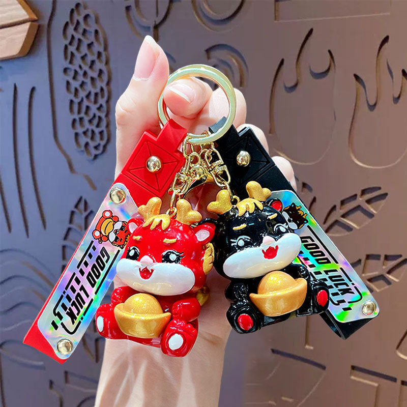 Creative Fashion Small Dragon Chinese New Year Keychain-1