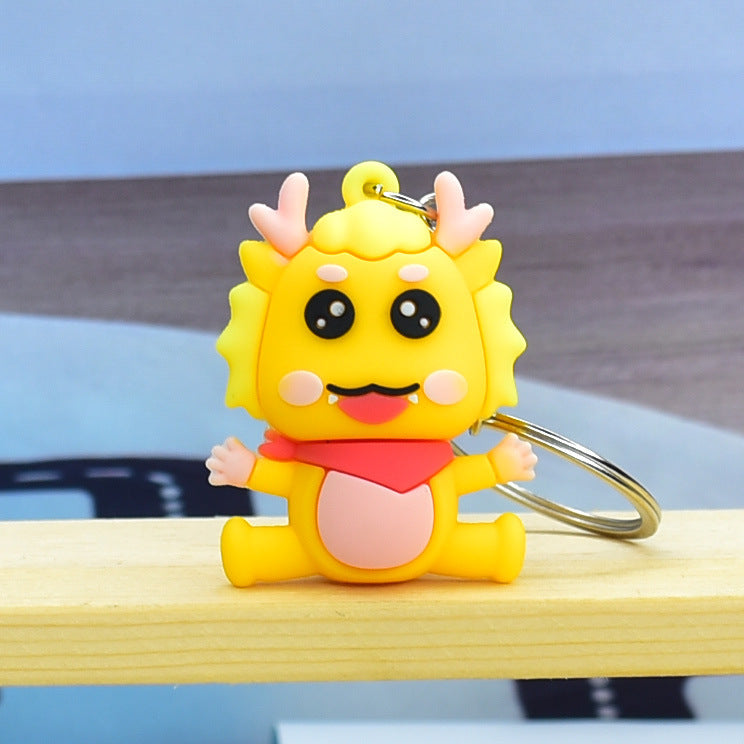 Wacky Style Creative Gift Cute Chinese Dragon Keychain-8