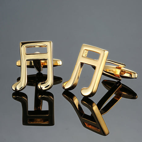 Brass Music Series Musical Instrument Note Cufflinks