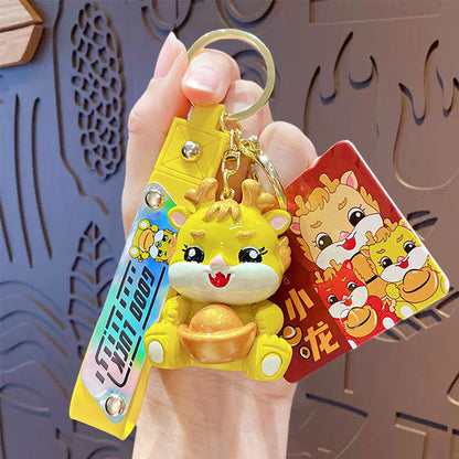 Creative Fashion Small Dragon Chinese New Year Keychain-6