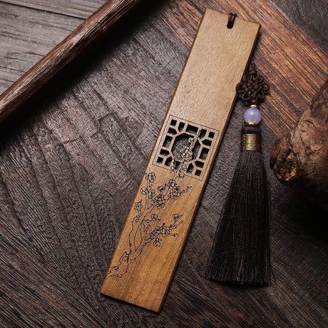 Mahagoni Ebony Hollow Nanmu Lesezeichen Set chinesisches Stil Handwerk
