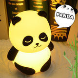 Panda Pat Color Changing Lamp Silicone Night Light-3