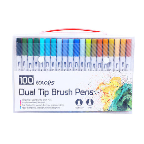 Watercolor Pen 48/60/72/100 Colors Ink Water Pen
