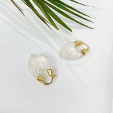 Hong Kong Style Female Earrings Exaggerated Amber Earrings