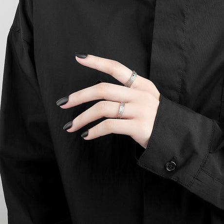 Niche Fold Texture Ring Irregular Ring Female Ring
