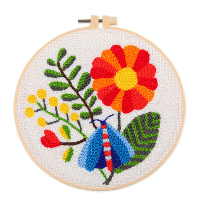 Simple Cartoon Flower Handmade Embroidery Material Kit-5