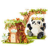 Swing Panda Building Blocks Pencil Holder Children's Educational Toys-6