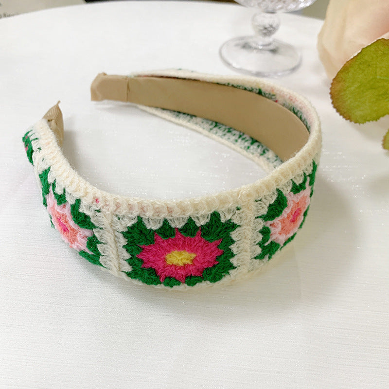 Ethnic Style Embroidery Floral Hair Band Hair Accessories-6