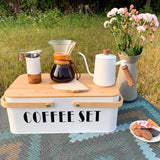 Camping Storage Box Hand Brewed Coffee Set