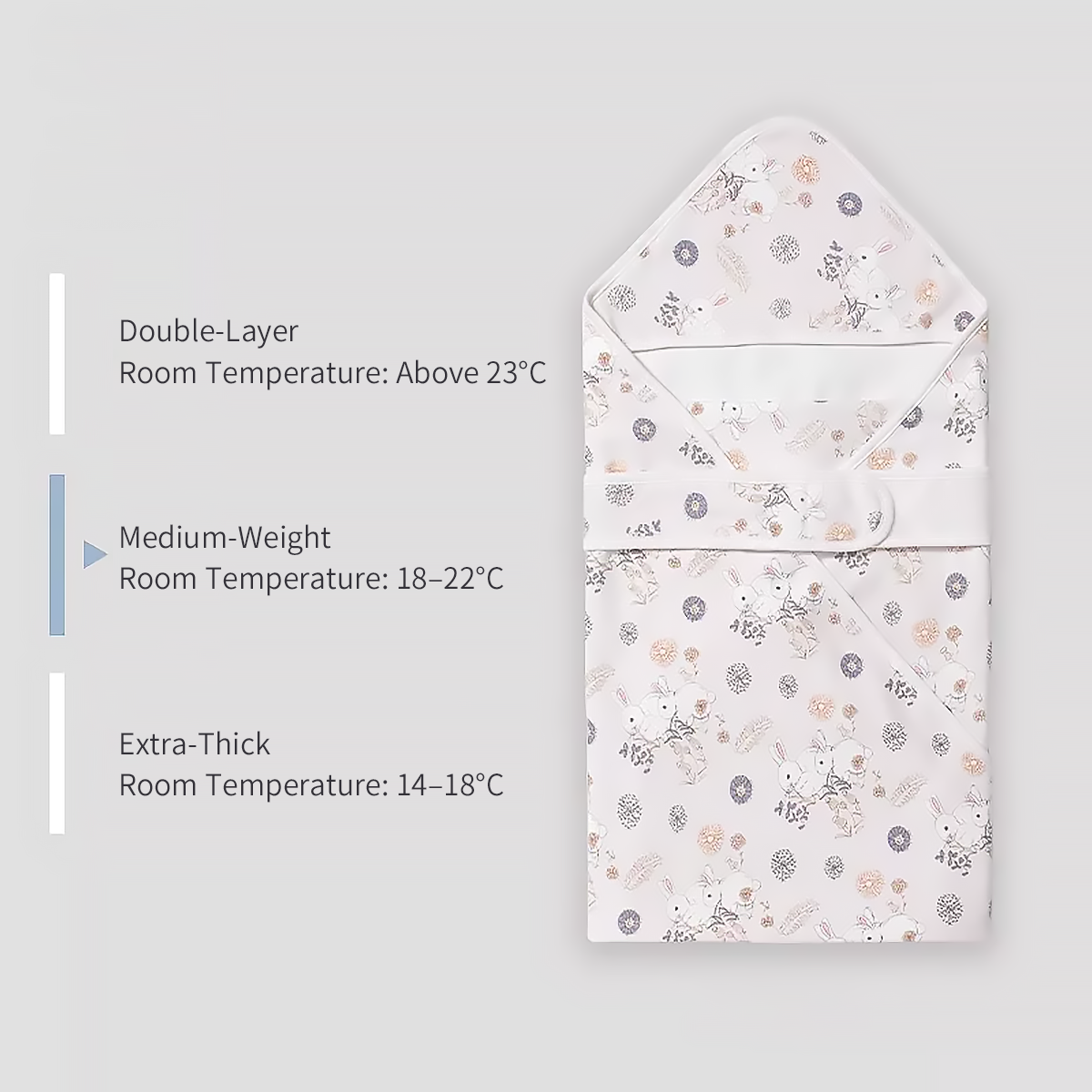 Newborn Swaddle Blanket Cotton Baby Wrap All Season-3