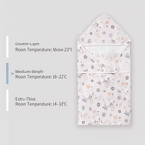 Newborn Swaddle Blanket Cotton Baby Wrap All Season-3