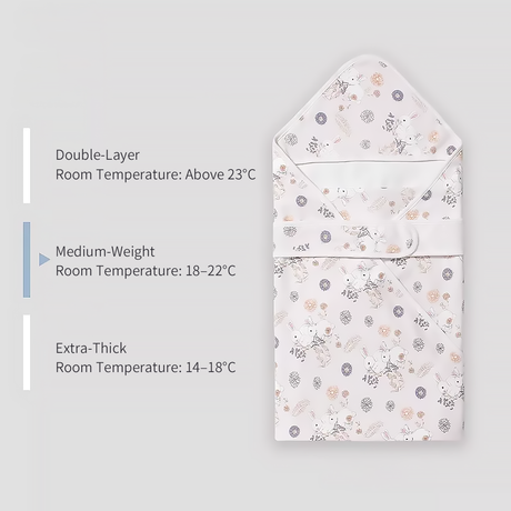 Newborn Swaddle Blanket Cotton Baby Wrap All Season-3